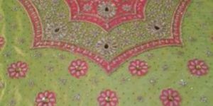 Green Embroidered Rumala Sahib