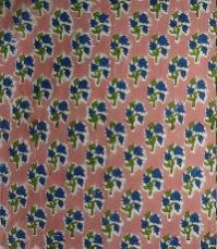 Hand Block Printed Red Booti Bed Sheet