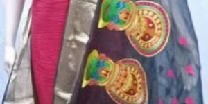 Unstitched Designer Chanderi Silk Embroidery Suits