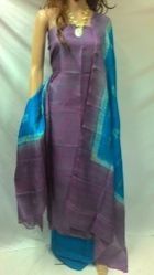 Unstitched Pure Tussar Silk Suits