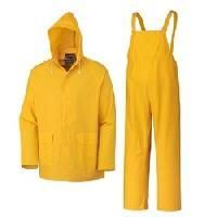 Mens PVC Yellow Safari Rain Suit