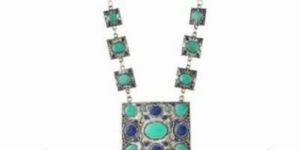 Boho Tribal German Silver Necklace