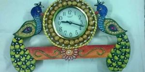 Peacock Hanging Wall Clock