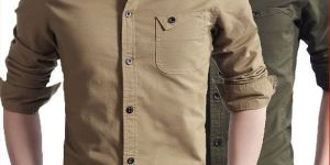 Mens Cotton Plain Shirts