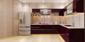 L Shaped Modular Kitchen