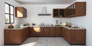 U Shaped Modular Kitchen