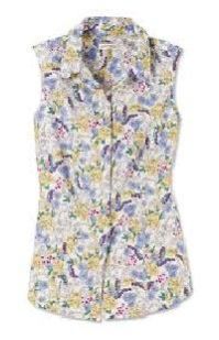 Sleeveless Print Shirt