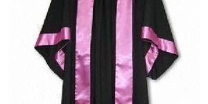 Pink Stripe Graduation Gown