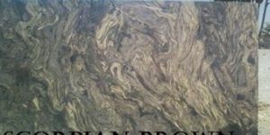 SCORPIAN  BROWN Polished Marble Slab
