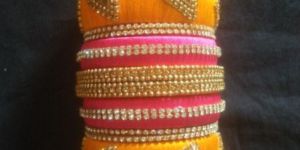Yellow and Pink Bangles