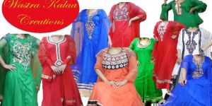 Hand Embroidered Anarkali Dress