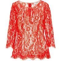 Red Lace Top