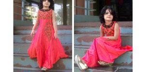 Indian Girls Gown Long Party Wear Dress