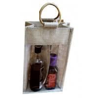 Jute Wine Bottle Carriers Bags