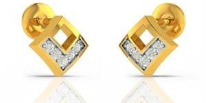 Audrey Diamond Gold Earrings