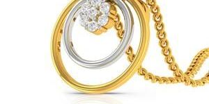 Rock Shine Diamond Gold Pendant