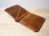 Leather Money Clip Wallet