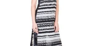 Black White Georgette Kurti