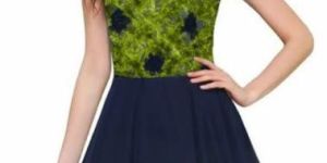 D-109 Vatika Blue Ladies Dress