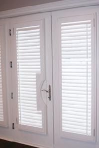 White Wood Shutter Door