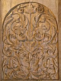 Carved Wooden Door Panel