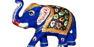 Wooden Painted Elephant