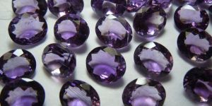 Amethyst Cut Stone - Oval Shape