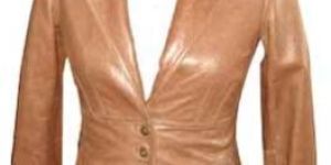 Ladies Wax Lambskin Casual Coat