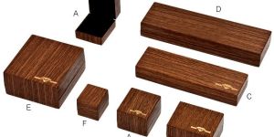 Teak Wood Foiling Jewellery Boxes