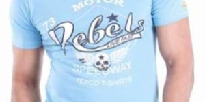 Mens Rebels Logo Printed T-Shirt
