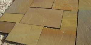 Desert Yellow Sandstone Pavings