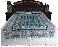Handloom Printed Bed Cover