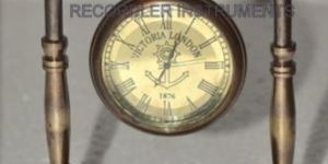 Brass Clock & Compass