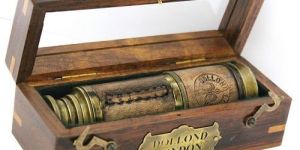 Brass Nautical Telescope with Box