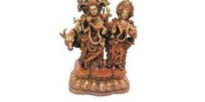 Lord Radha Krishna Brass Statue