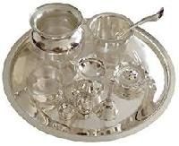 Silver Plated Pooja Thali