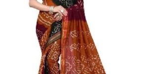 Multi Coloured Bandhani Sarees