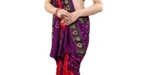 Triangle Bandhani Sarees