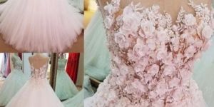 Baby Pink Wedding Gown