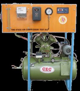 Two Stage Air Compressor Test Rig