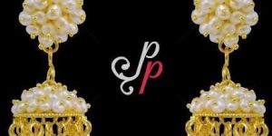 Beautiful Traditional Seed Pearl Jhumkas