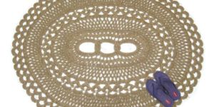 Oval Shaped Jute Rug