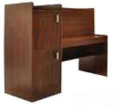 Wooden Study Table with Boxes