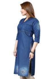 Ladies Denim Kurtis