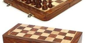 Wooden Folding Chess Set