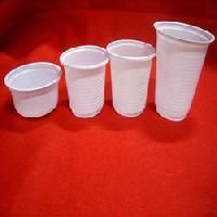 White Disposable Plastic Glasses