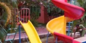 Children's Park Spiral Slide