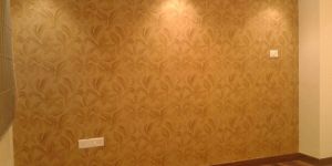 Golden Embossed Wallpaper