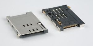 Push-Push type 8pin SIM Card Holder In Metal Body