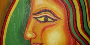 the Veil of Shame Creative Wall Painting Image Art Work